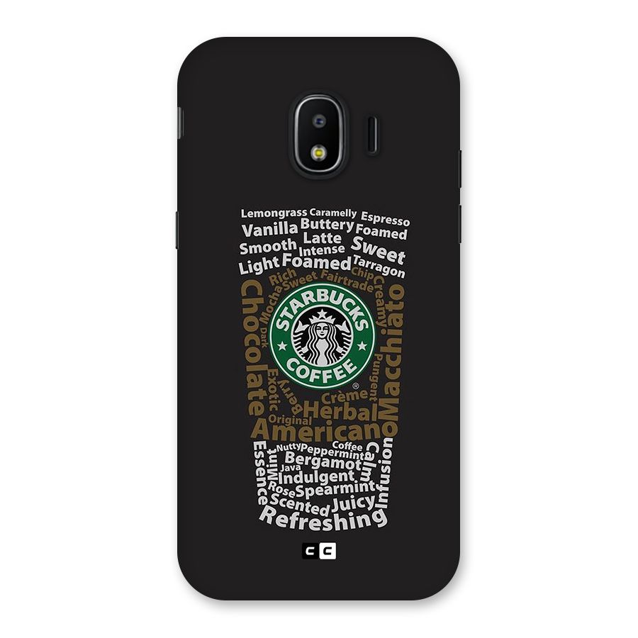 Glass StarBucks Back Case for Galaxy J2 Pro 2018