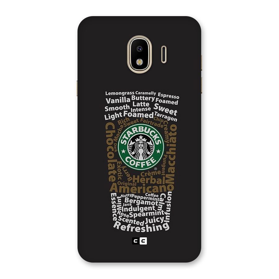 Glass StarBucks Back Case for Galaxy J4