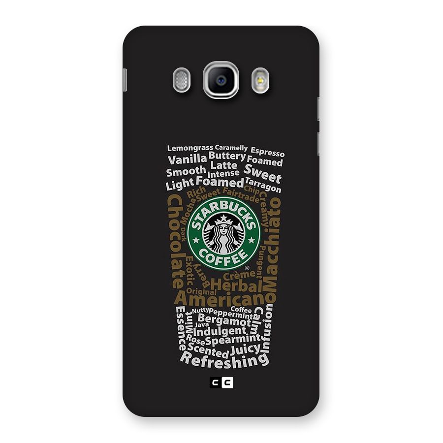 Glass StarBucks Back Case for Galaxy J5 2016