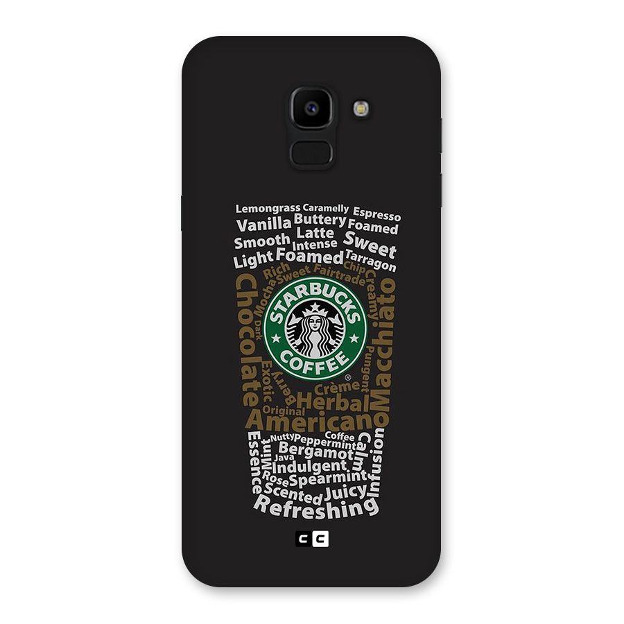 Glass StarBucks Back Case for Galaxy J6