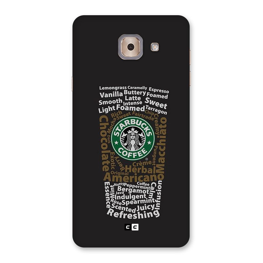 Glass StarBucks Back Case for Galaxy J7 Max