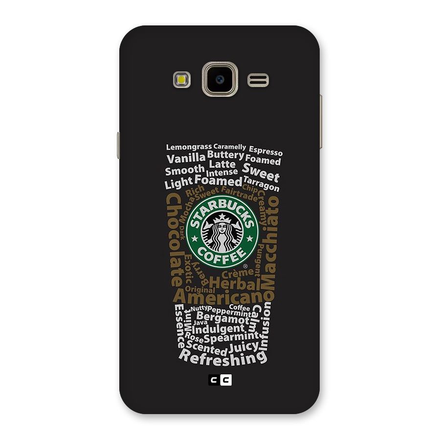 Glass StarBucks Back Case for Galaxy J7 Nxt