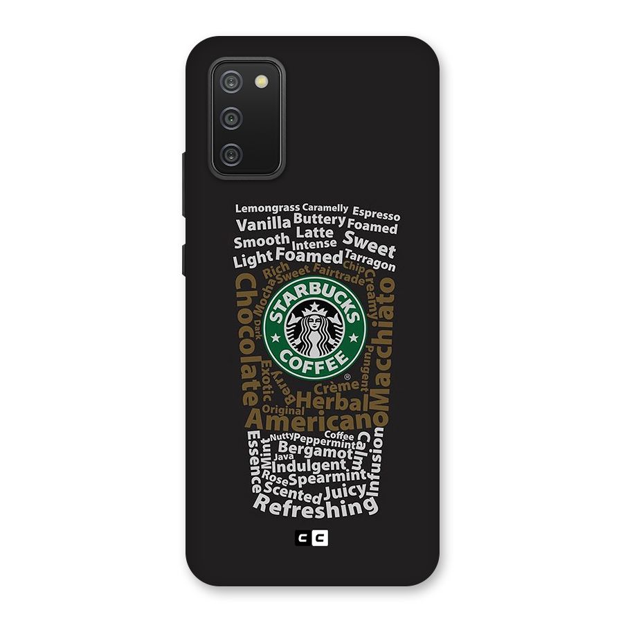 Glass StarBucks Back Case for Galaxy M02s