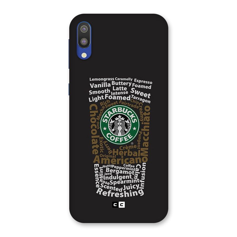 Glass StarBucks Back Case for Galaxy M10