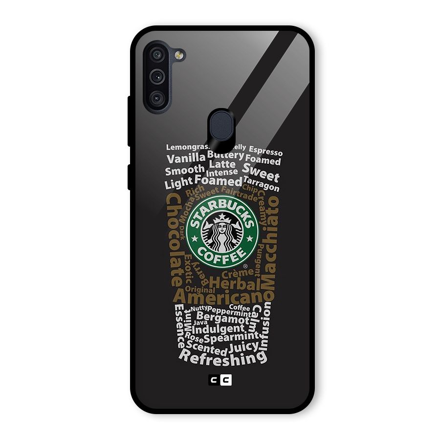 Glass StarBucks Glass Back Case for Galaxy M11