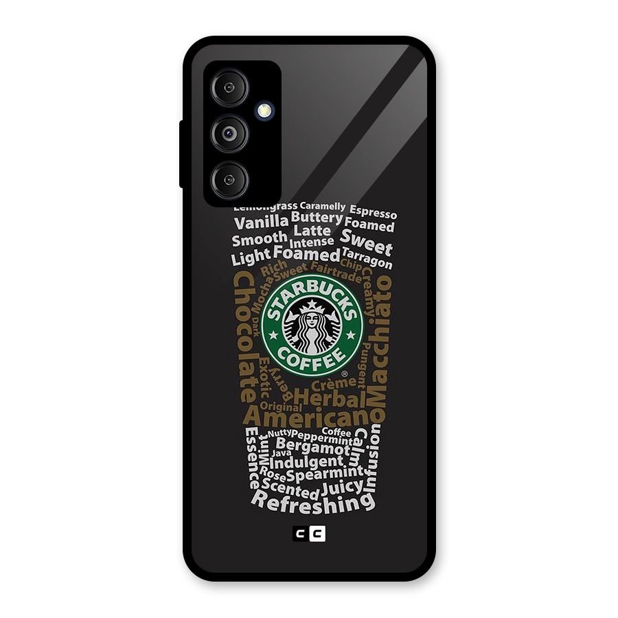 Glass StarBucks Glass Back Case for Galaxy M14 5G