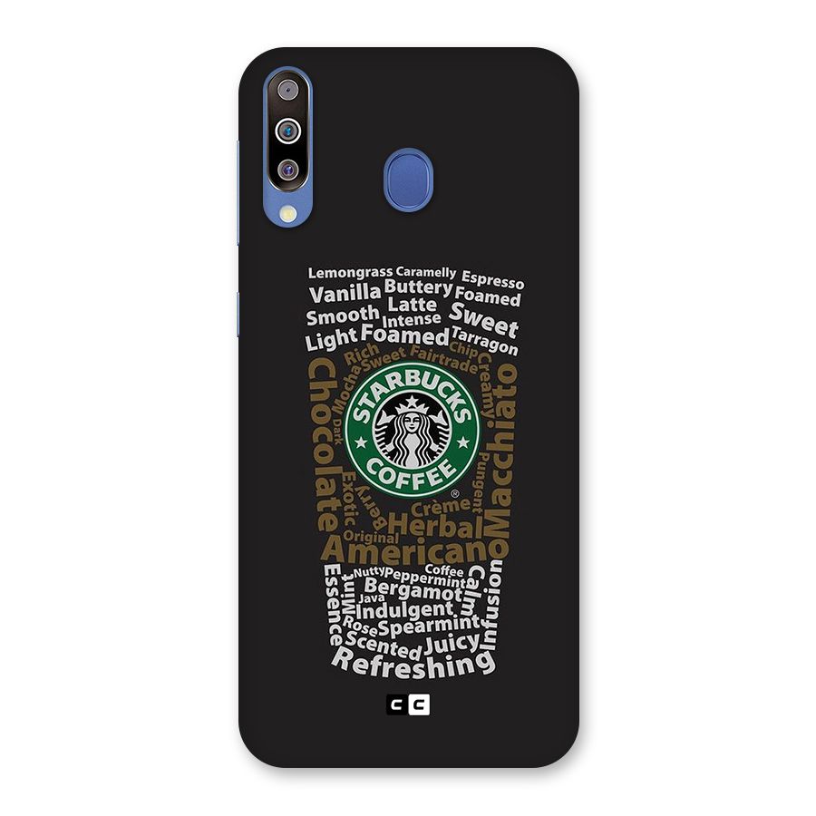 Glass StarBucks Back Case for Galaxy M30