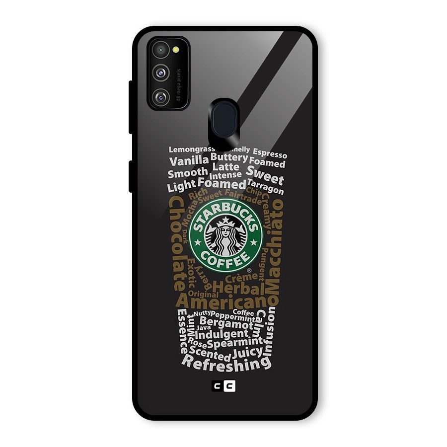 Glass StarBucks Glass Back Case for Galaxy M30s