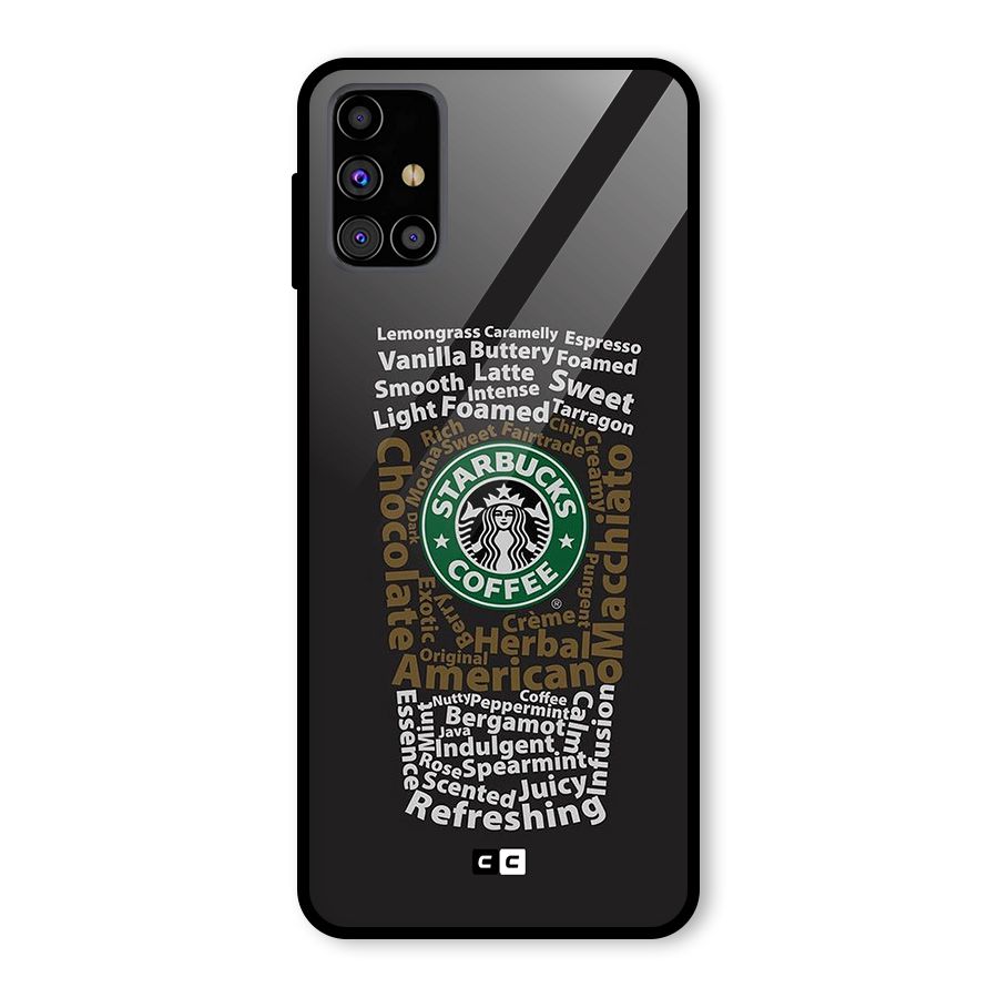 Glass StarBucks Glass Back Case for Galaxy M31s