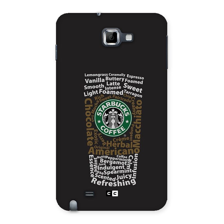 Glass StarBucks Back Case for Galaxy Note