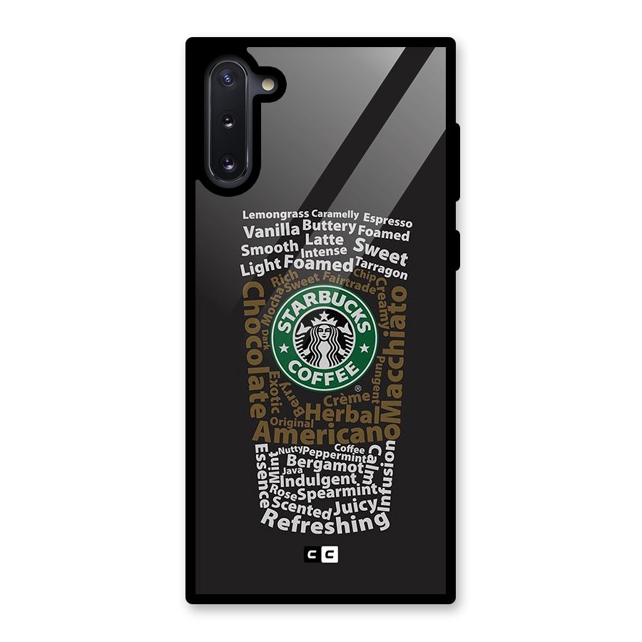 Glass StarBucks Glass Back Case for Galaxy Note 10