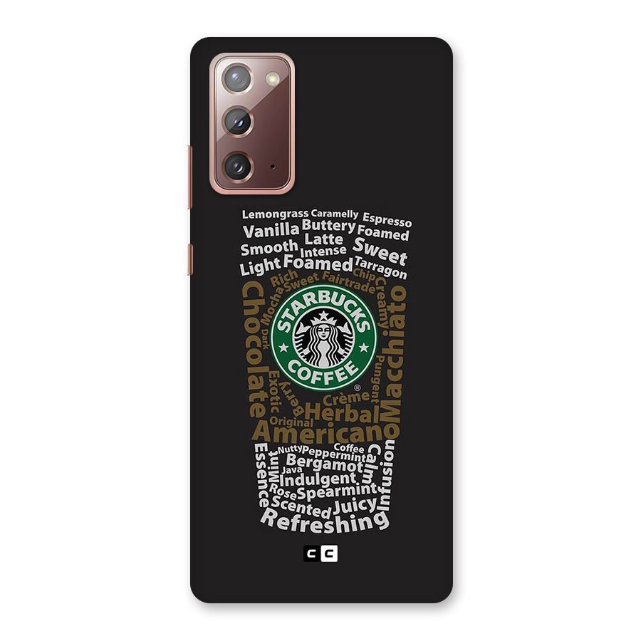 Glass StarBucks Back Case for Galaxy Note 20