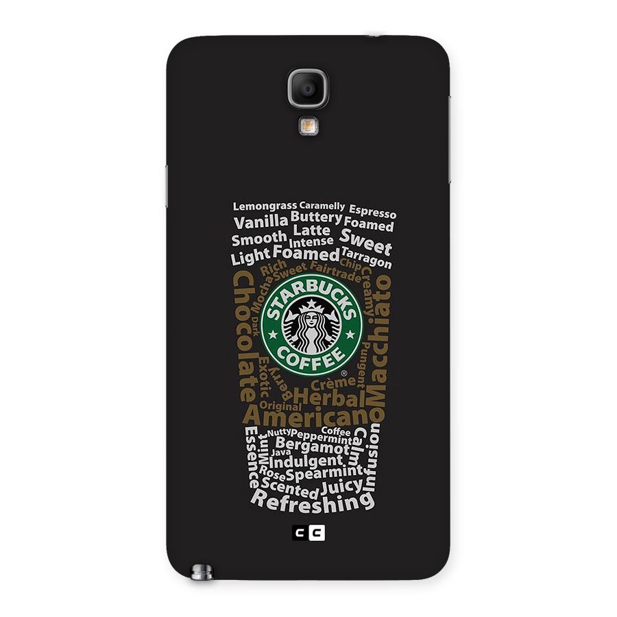 Glass StarBucks Back Case for Galaxy Note 3 Neo