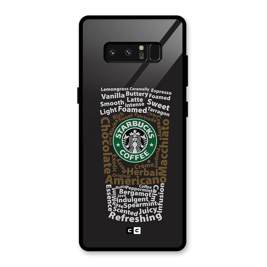 Glass StarBucks Glass Back Case for Galaxy Note 8