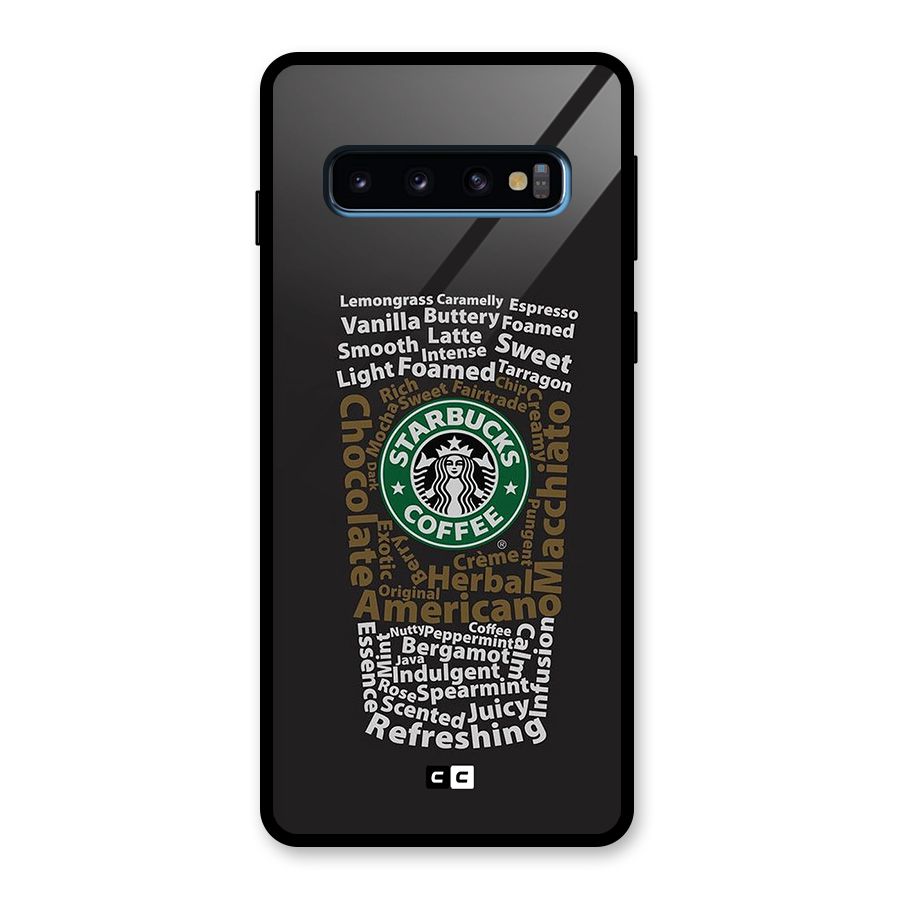 Glass StarBucks Glass Back Case for Galaxy S10