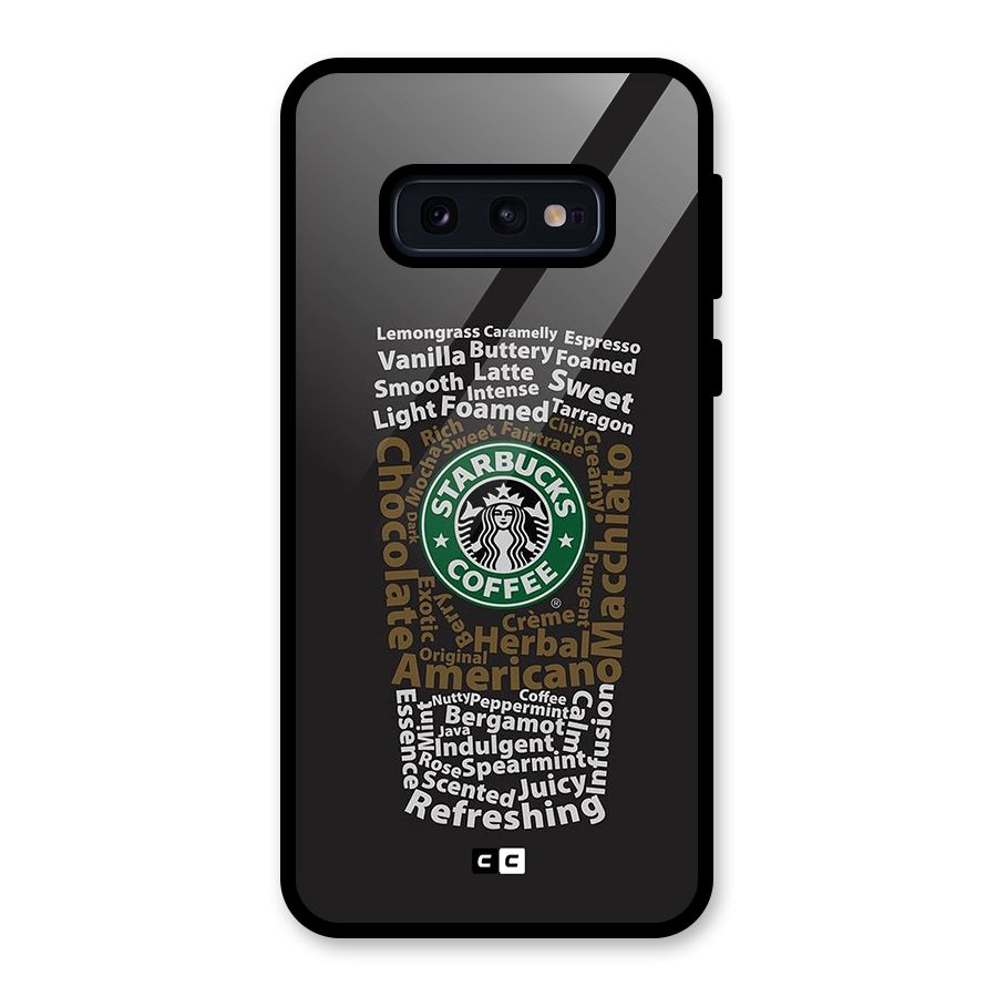 Glass StarBucks Glass Back Case for Galaxy S10e