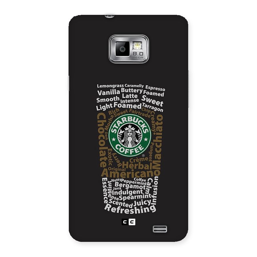 Glass StarBucks Back Case for Galaxy S2