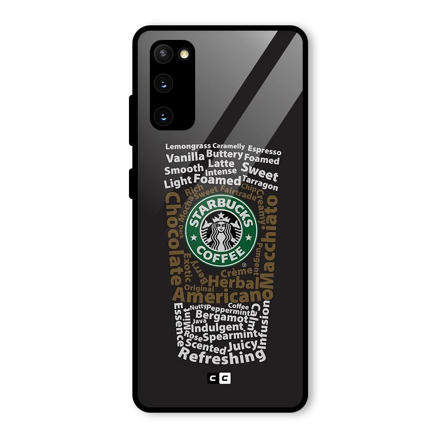 Glass StarBucks Glass Back Case for Galaxy S20 FE