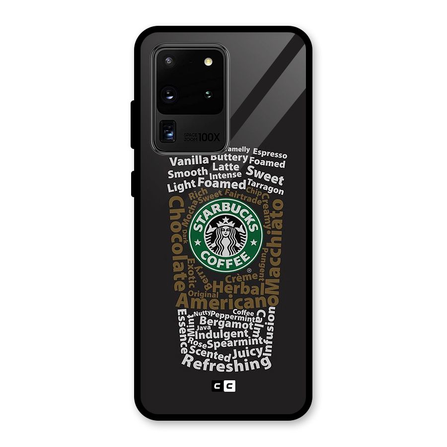 Glass StarBucks Glass Back Case for Galaxy S20 Ultra