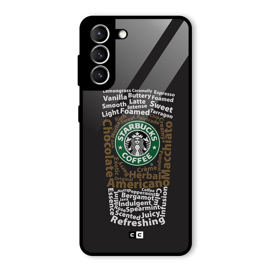 Glass StarBucks Glass Back Case for Galaxy S21 5G