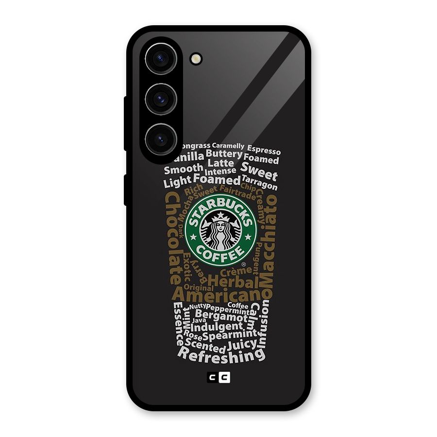 Glass StarBucks Glass Back Case for Galaxy S23