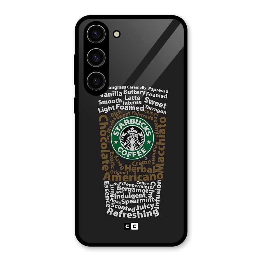 Glass StarBucks Glass Back Case for Galaxy S23 Plus