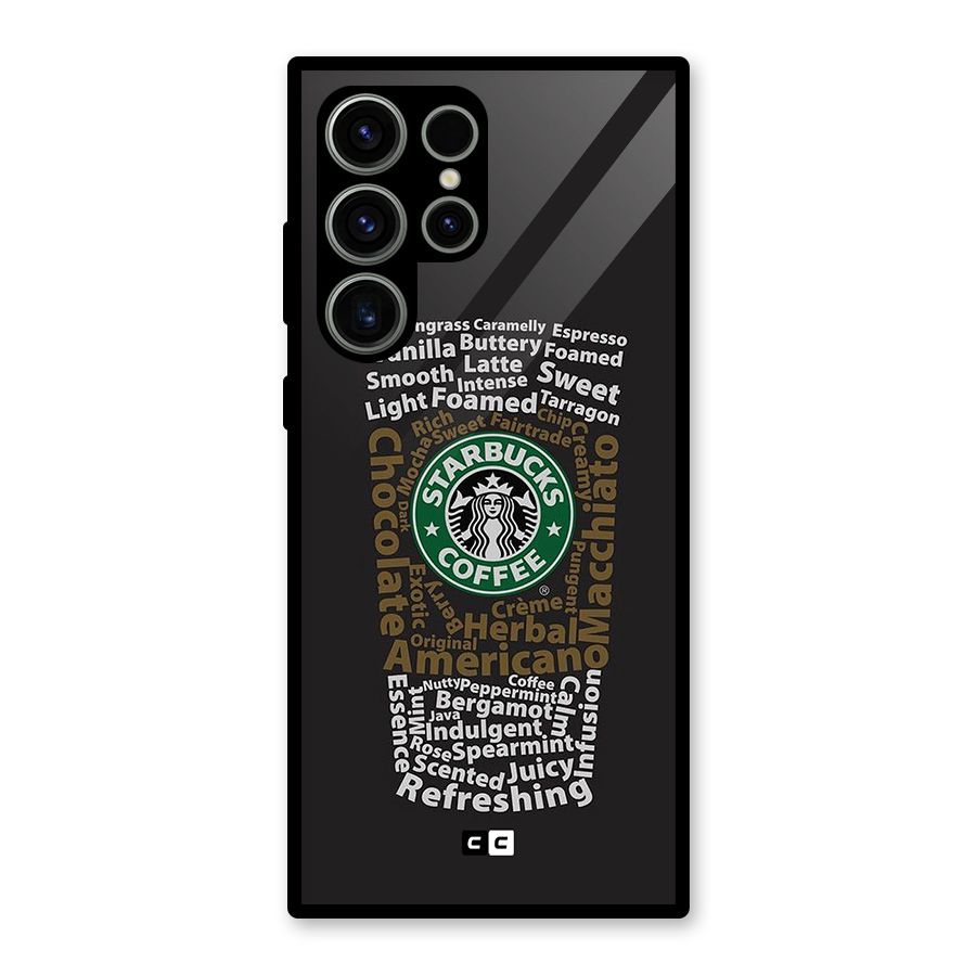 Glass StarBucks Glass Back Case for Galaxy S23 Ultra
