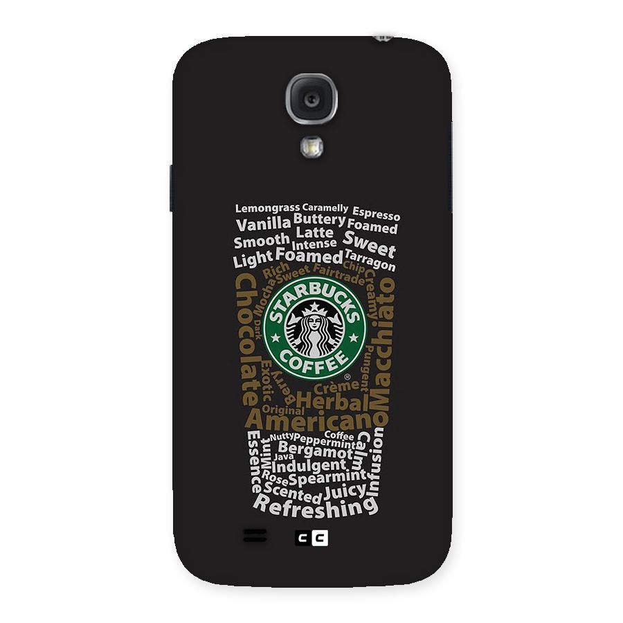 Glass StarBucks Back Case for Galaxy S4
