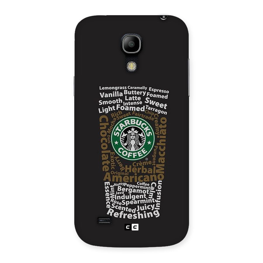 Glass StarBucks Back Case for Galaxy S4 Mini
