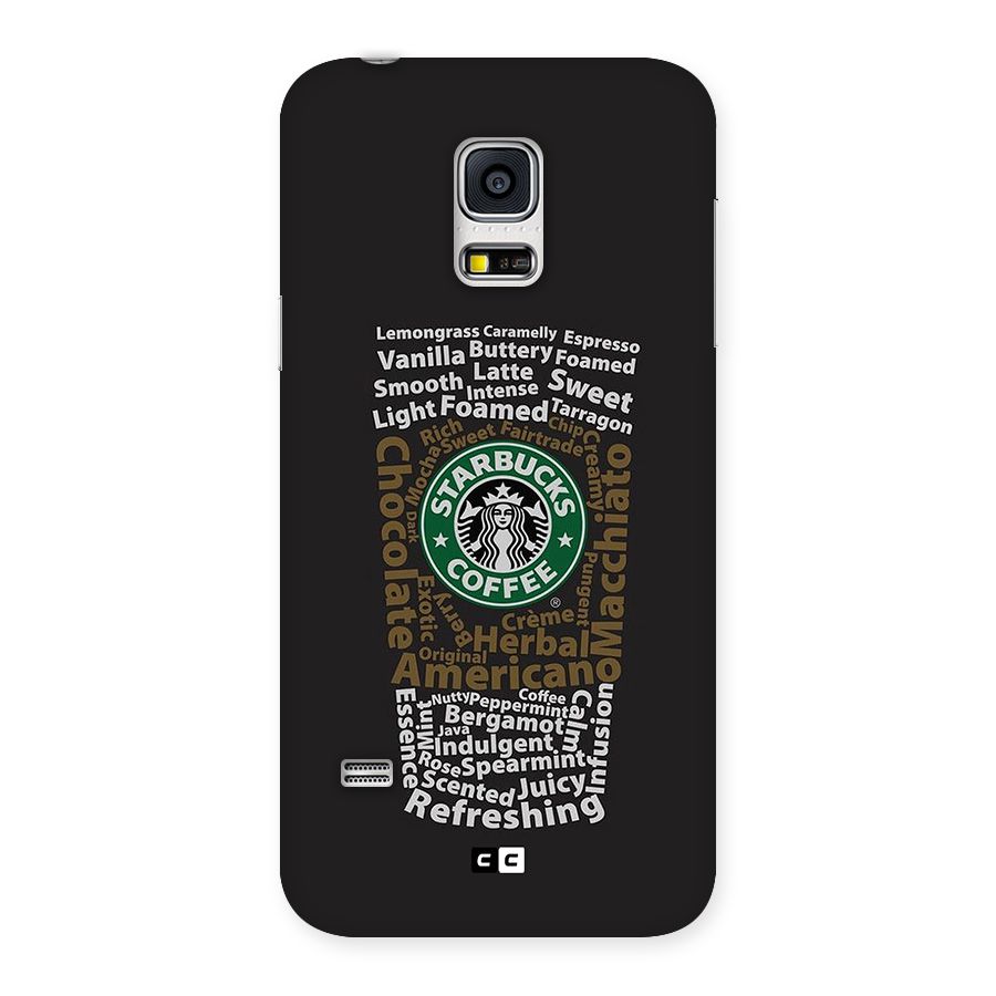 Glass StarBucks Back Case for Galaxy S5 Mini