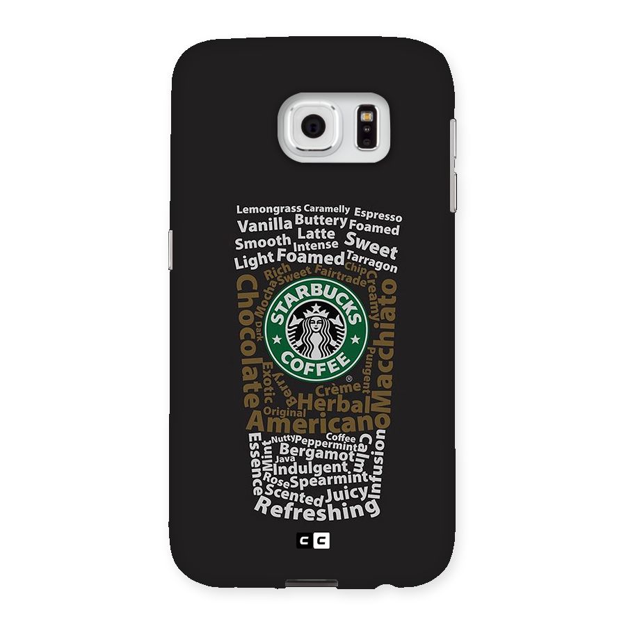 Glass StarBucks Back Case for Galaxy S6