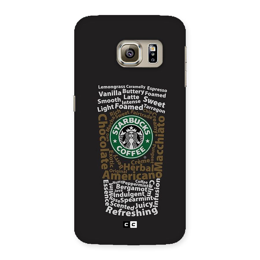 Glass StarBucks Back Case for Galaxy S6 edge