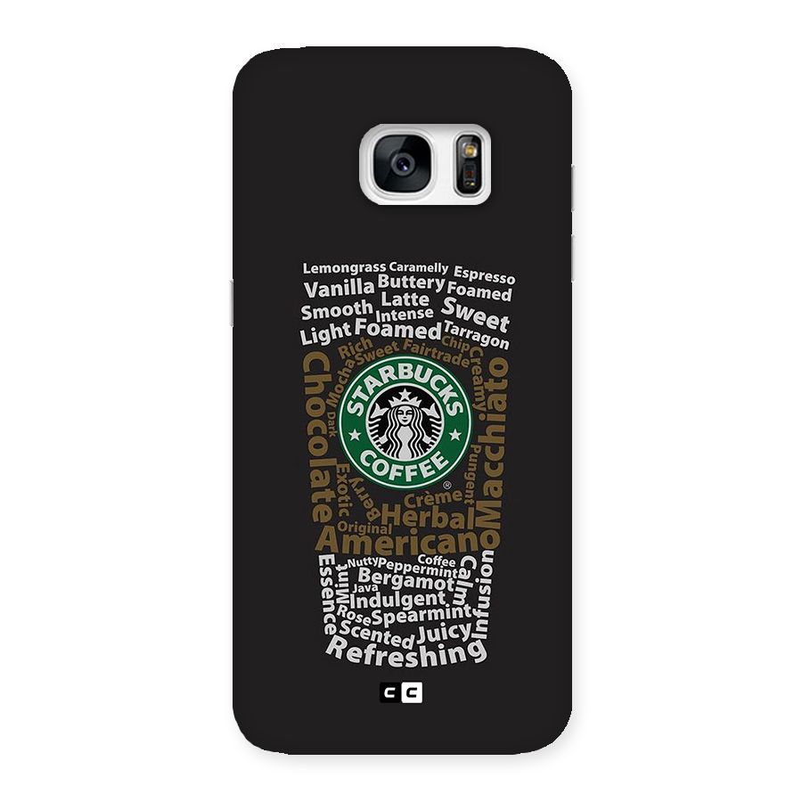 Glass StarBucks Back Case for Galaxy S7 Edge