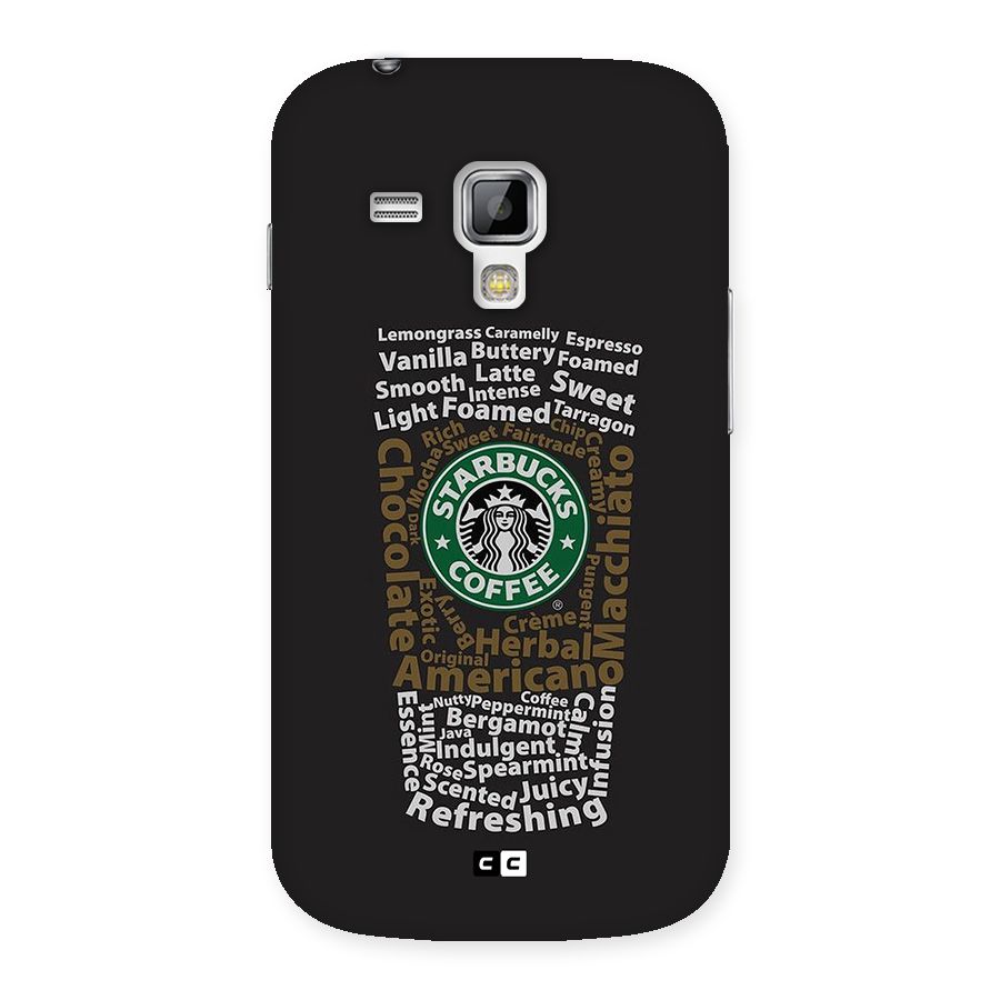 Glass StarBucks Back Case for Galaxy S Duos