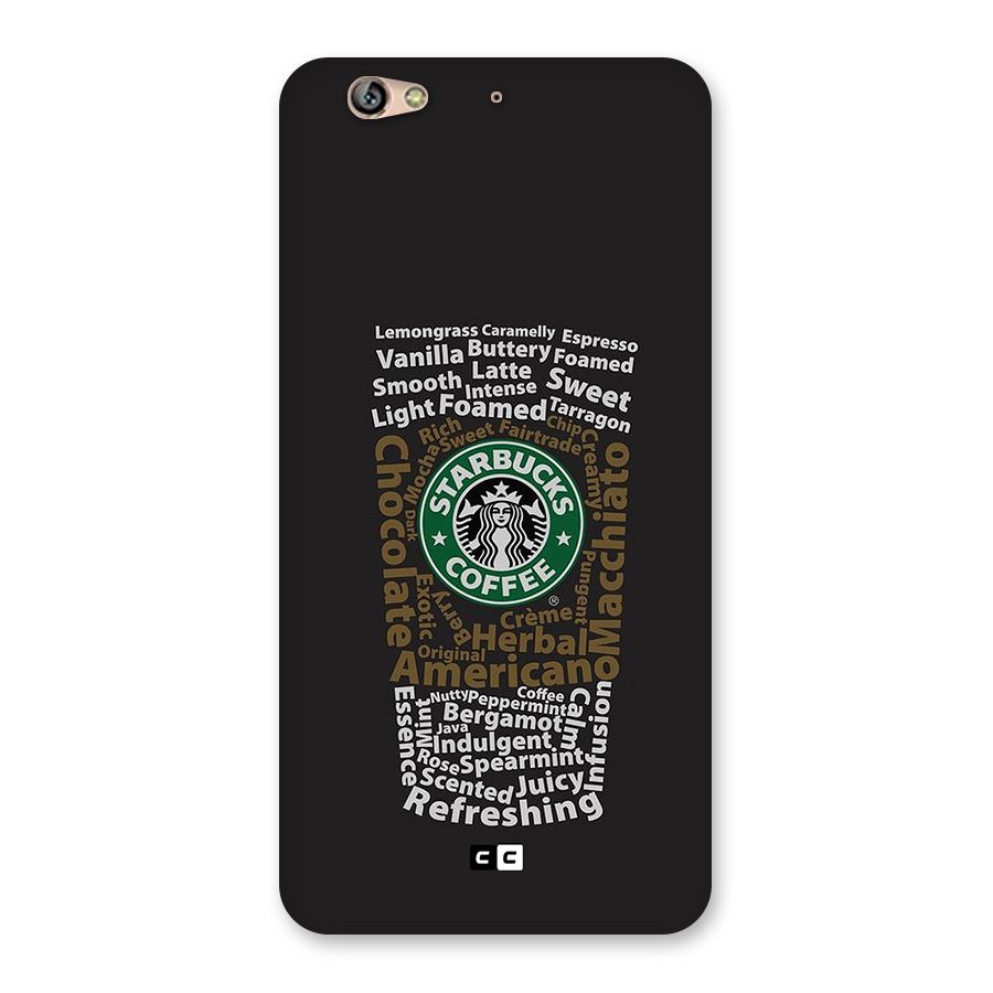 Glass StarBucks Back Case for Gionee S6