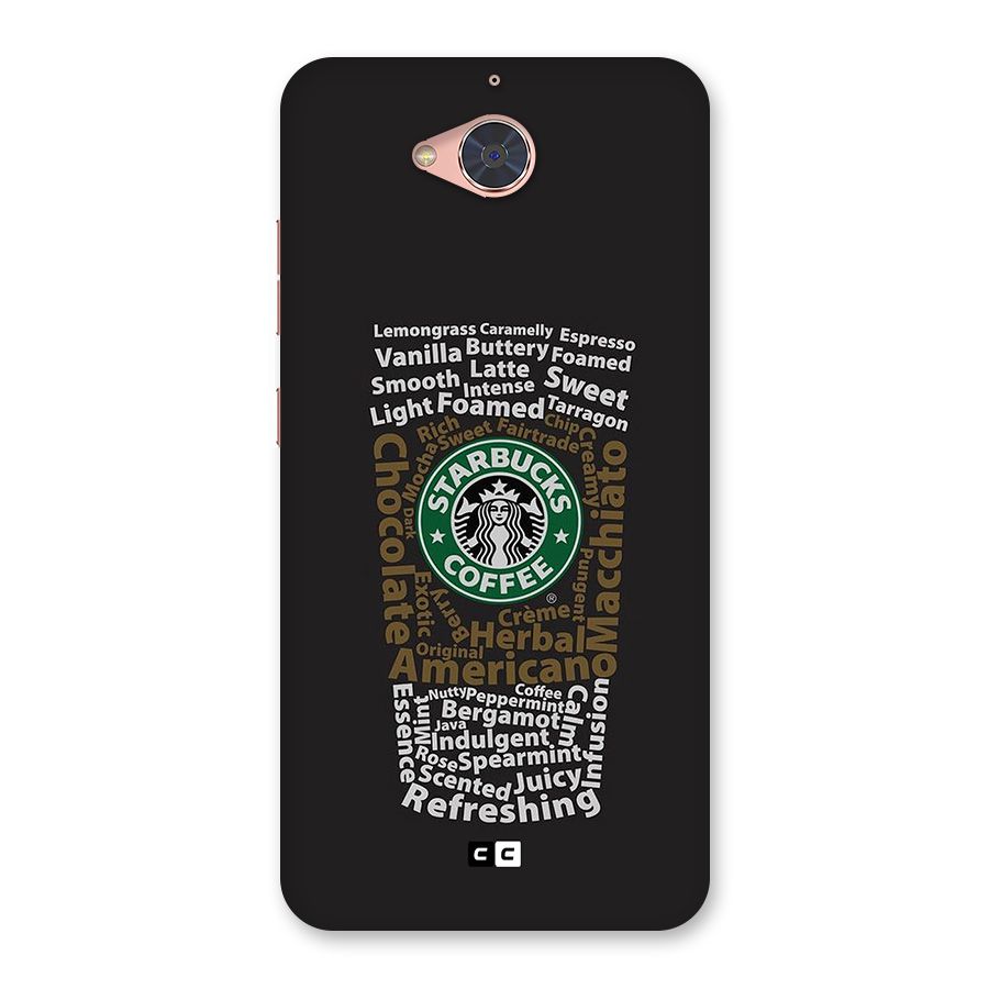Glass StarBucks Back Case for Gionee S6 Pro