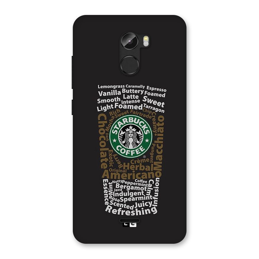 Glass StarBucks Back Case for Gionee X1