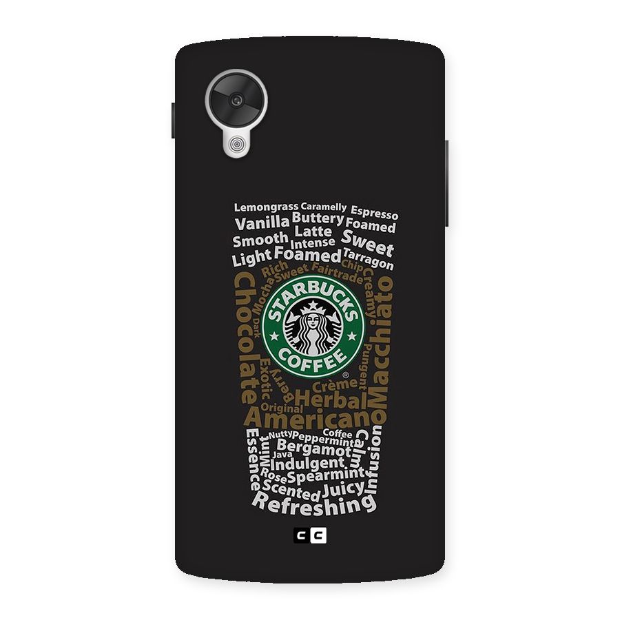 Glass StarBucks Back Case for Google Nexus 5