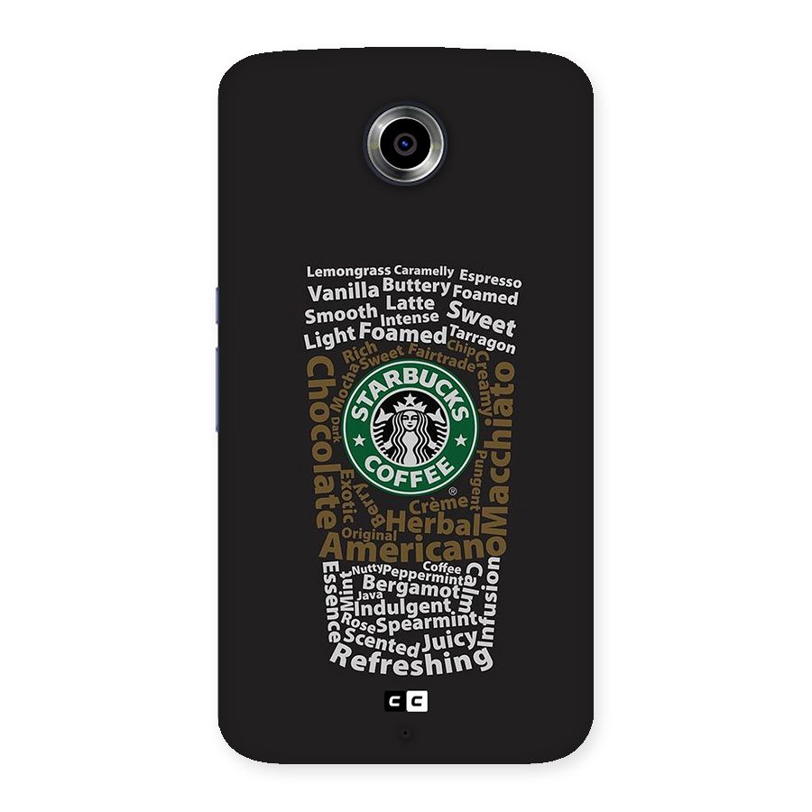 Glass StarBucks Back Case for Google Nexus 6