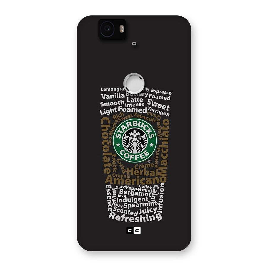 Glass StarBucks Back Case for Google Nexus 6P