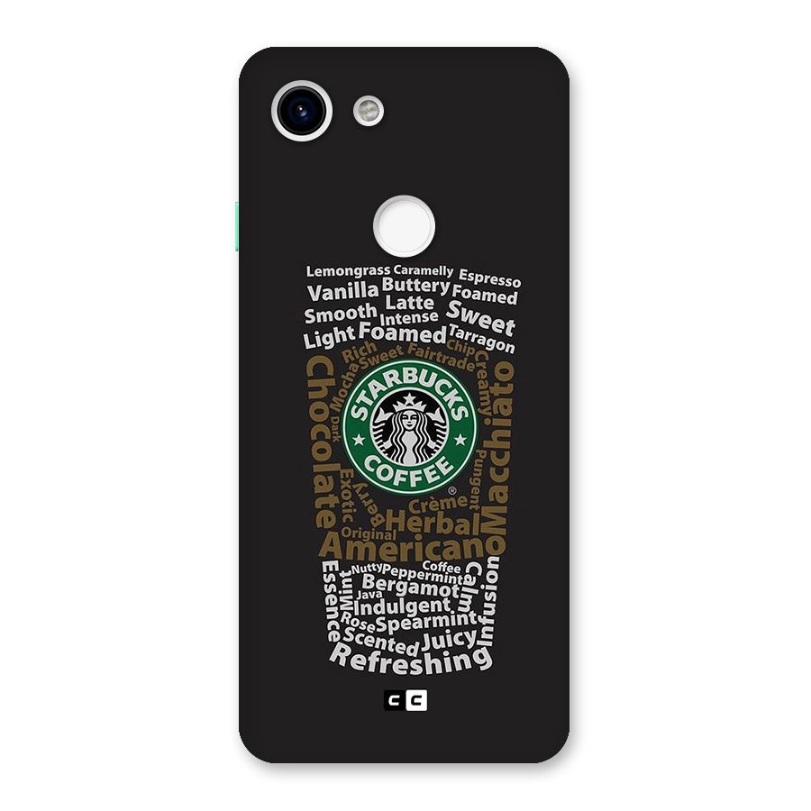 Glass StarBucks Back Case for Google Pixel 3