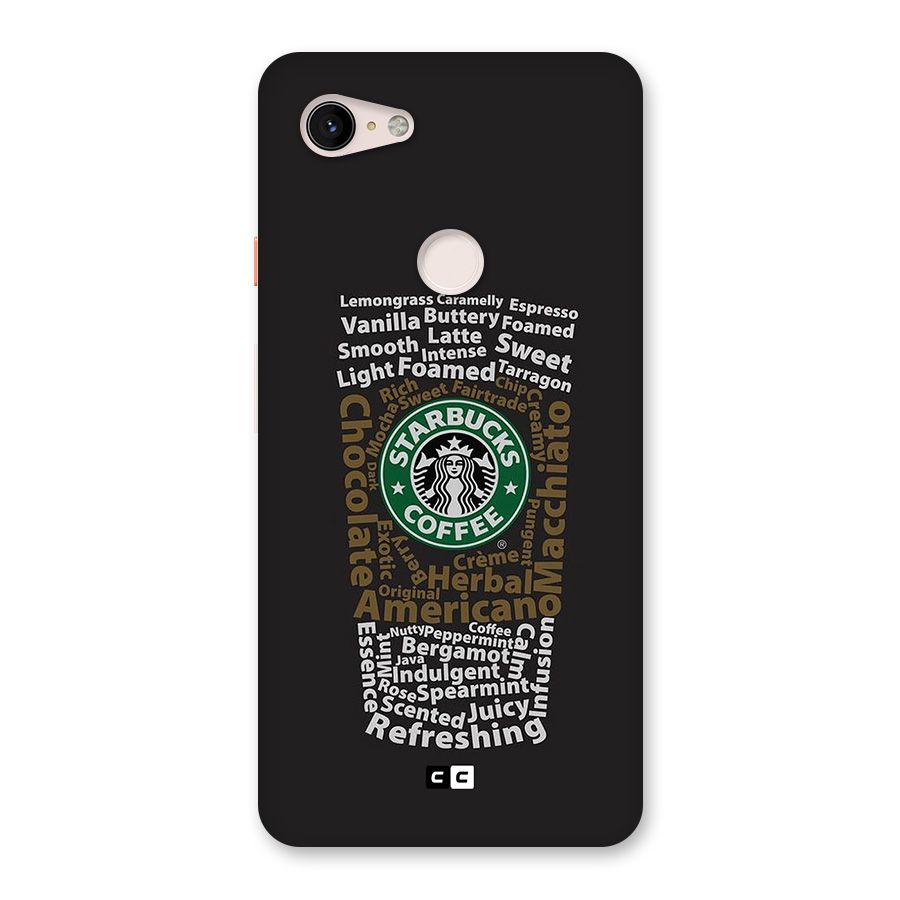 Glass StarBucks Back Case for Google Pixel 3 XL