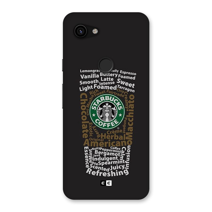 Glass StarBucks Back Case for Google Pixel 3a