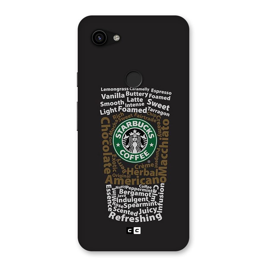 Glass StarBucks Back Case for Google Pixel 3a XL
