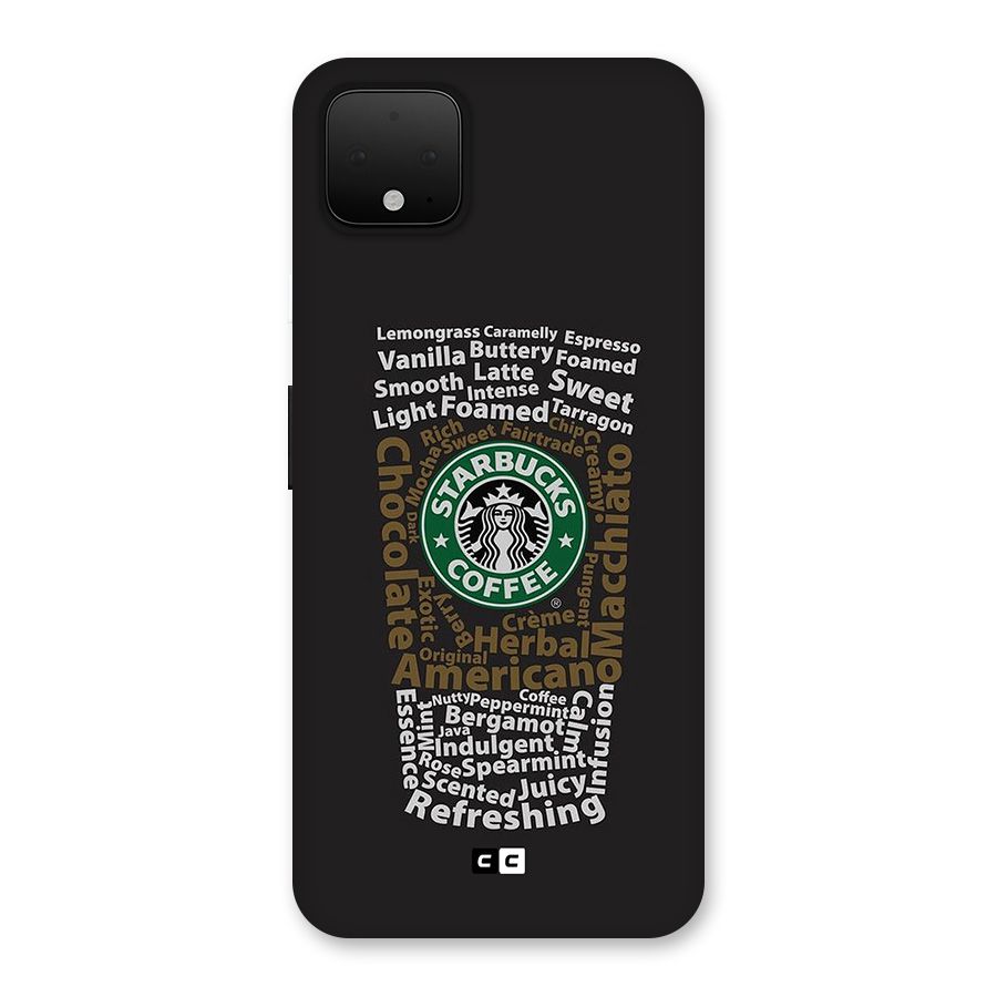 Glass StarBucks Back Case for Google Pixel 4 XL