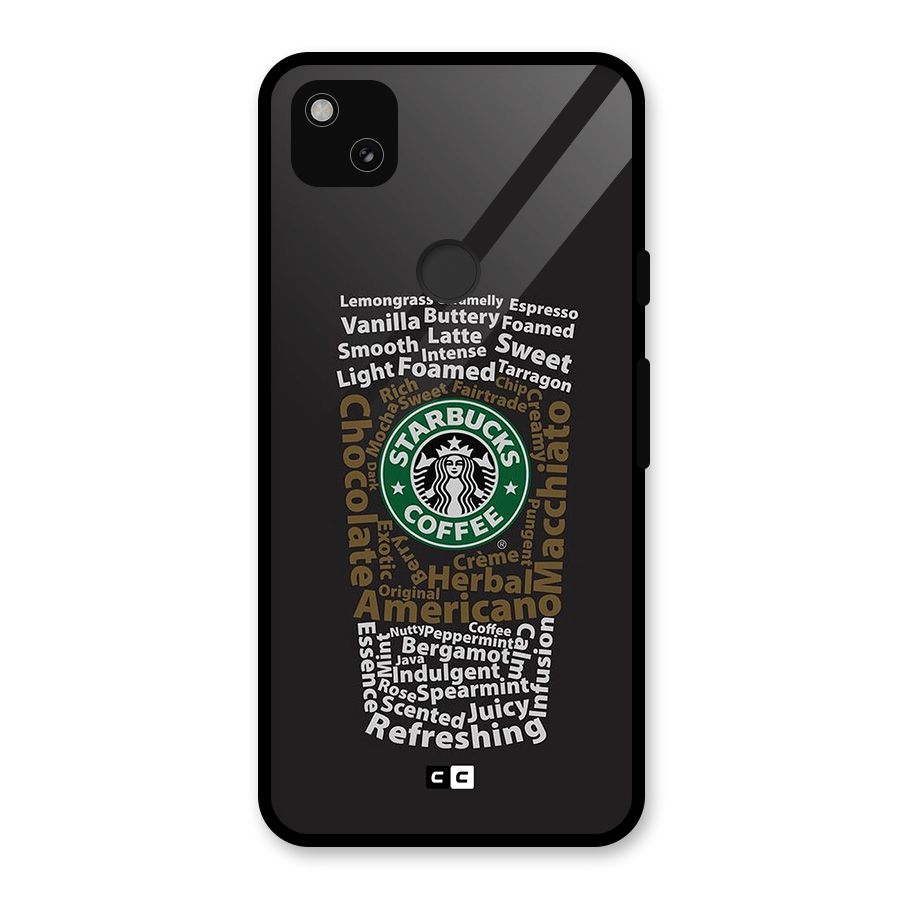 Glass StarBucks Glass Back Case for Google Pixel 4a