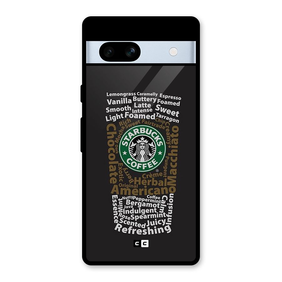Glass StarBucks Glass Back Case for Google Pixel 7a