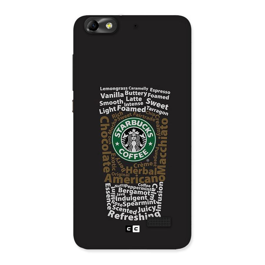 Glass StarBucks Back Case for Honor 4C
