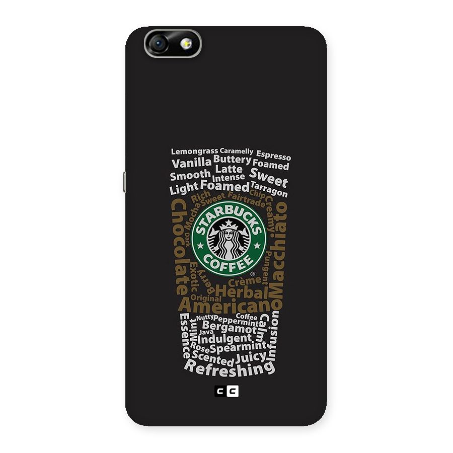 Glass StarBucks Back Case for Honor 4X