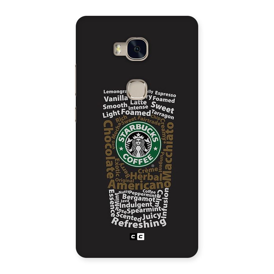 Glass StarBucks Back Case for Honor 5X